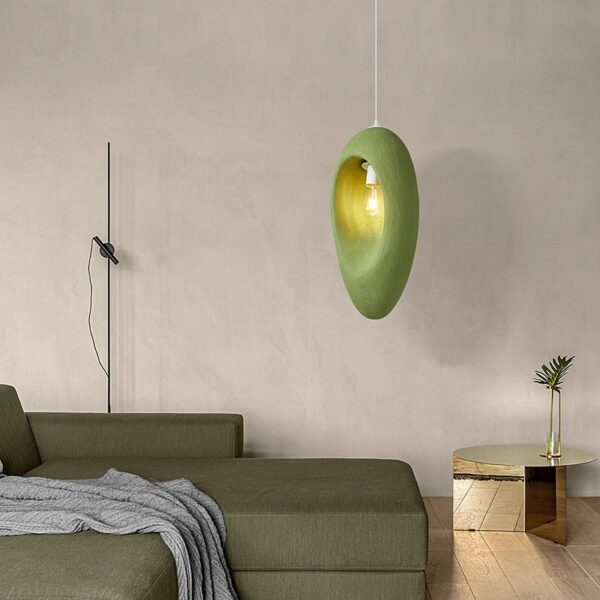 Single-Light Wabi-Sabi Chandelier - 图片 4