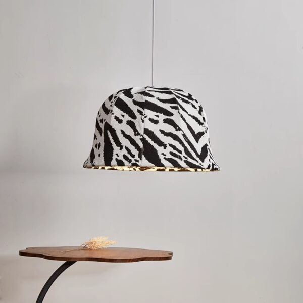 Artisanal Fabric Pendant Light - 图片 3