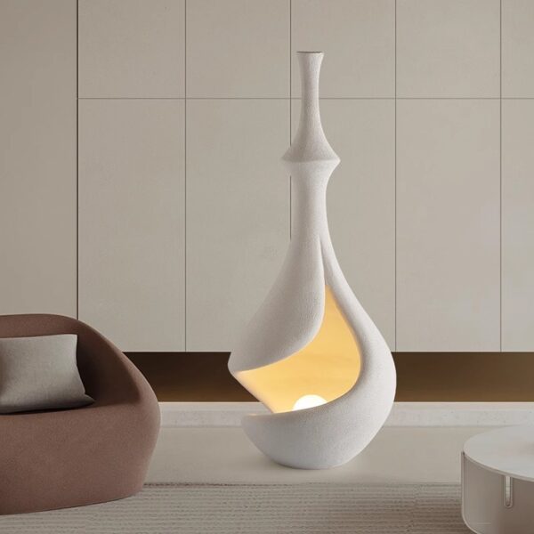 Designer Floor Lamp, Wabi-Sabi Style, Limited Edition - 图片 4