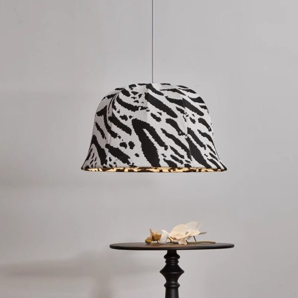 Artisanal Fabric Pendant Light - 图片 4