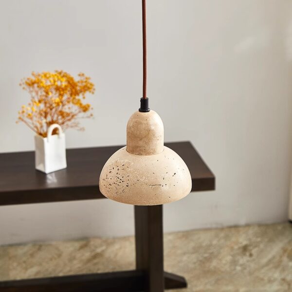 Japanese Wabi-Sabi Ceramic Wooden Chandelier for Export - 图片 4