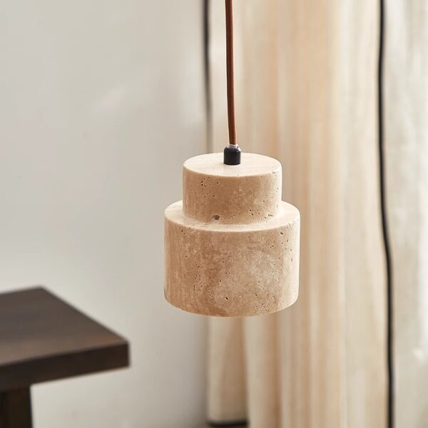 Natural Color Palette Ceramic Wooden Chandelier - 图片 4
