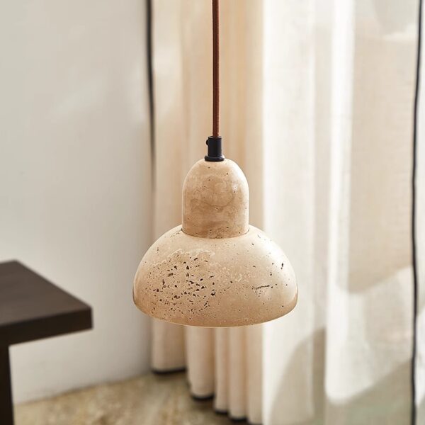 Japanese Wabi-Sabi Ceramic Wooden Chandelier for Export - 图片 5