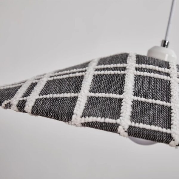 Artisanal Fabric Pendant Light - 图片 3