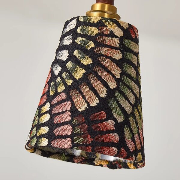 Artisanal Fabric Pendant Light - 图片 5