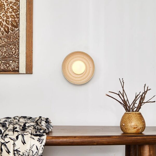 Ceramic Relief Wall Sconce - 图片 5