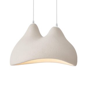 Asymmetrical Geometric Wabi-Sabi Chandelier
