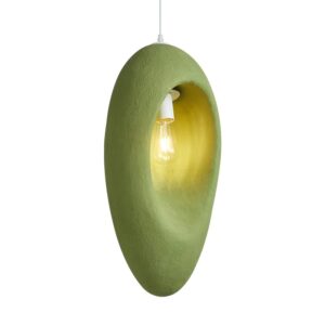 Single-Light Wabi-Sabi Chandelier