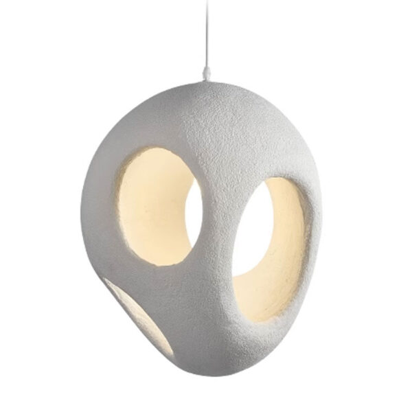 Asymmetrical Geometric Wabi-Sabi Chandelier