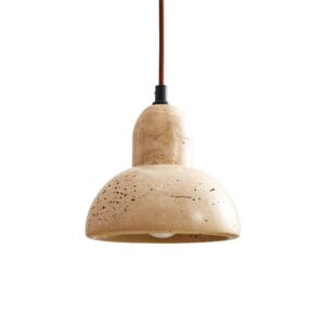 Japanese Wabi-Sabi Ceramic Wooden Chandelier for Export