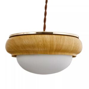 Ceramic & Wooden Chandelier for Export