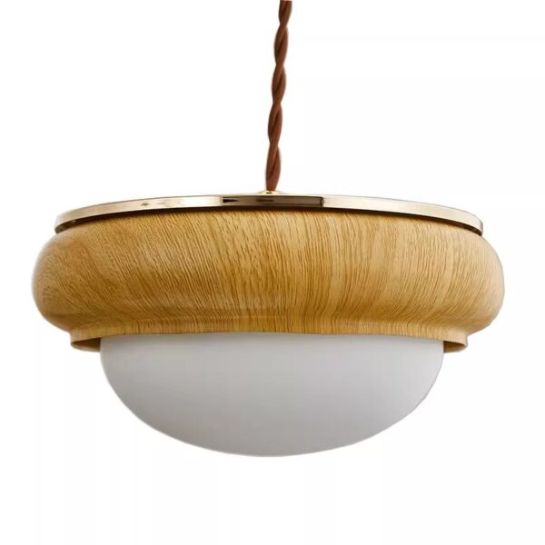 Ceramic & Wooden Chandelier for Export