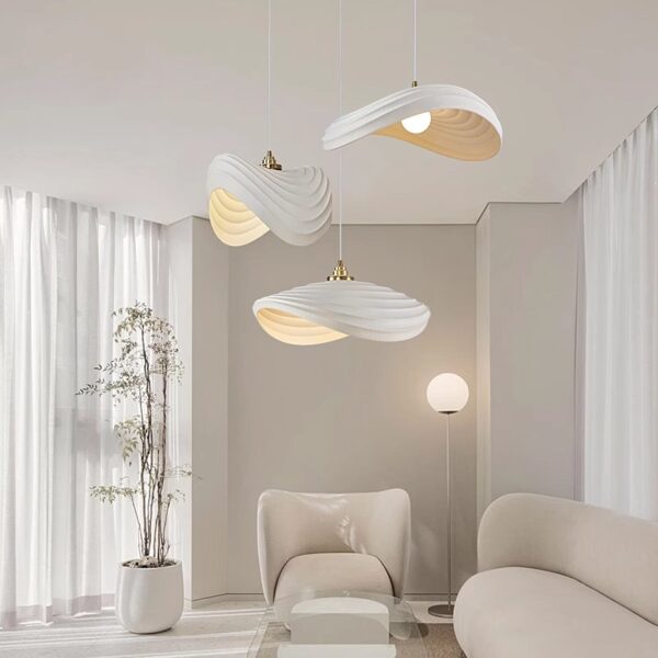 Modern simple resin chandelier combination style with E27 lamp holder. - 图片 4