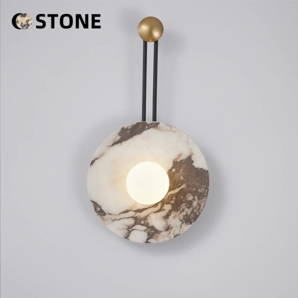 Bvlgari White Natural Stone Sconce - 图片 2