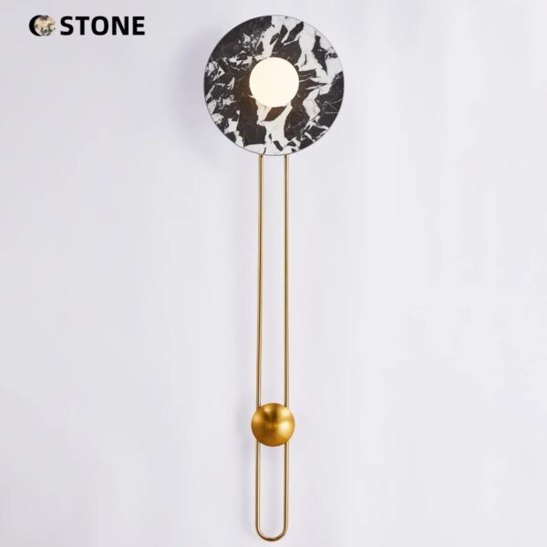 Industrial Chic Marble Wall Lighting - 图片 2