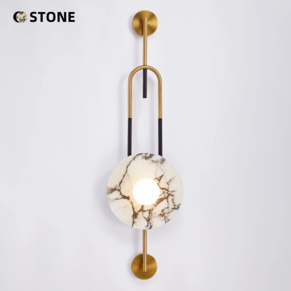 Commercial Space Custom Marble Sconce - 图片 2