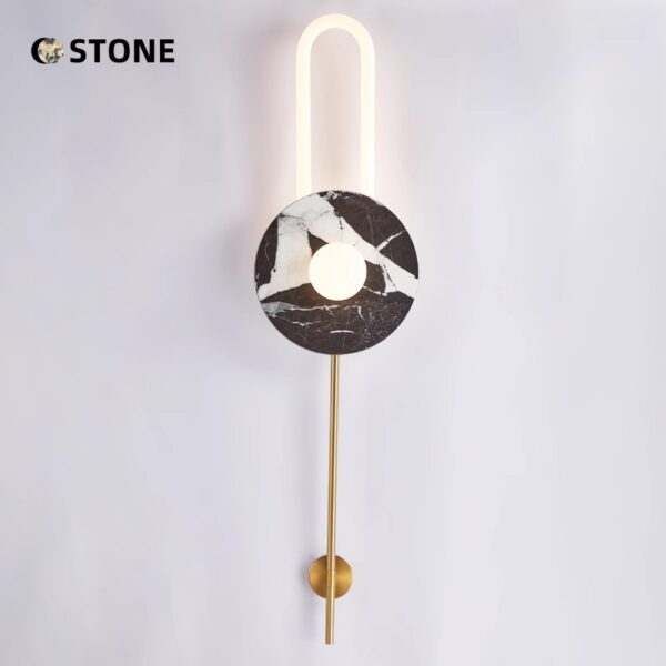 Bedroom Ambient Marble Wall Lamp - 图片 2