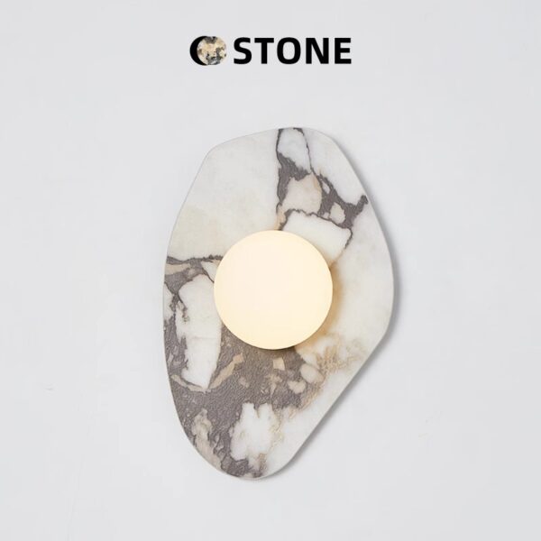 Modern Minimalist Marble Wall Lamp - 图片 2