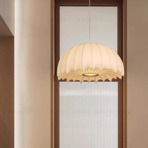 Italian Silk Cloth Pendant Lights Creative Living Room - 图片 3