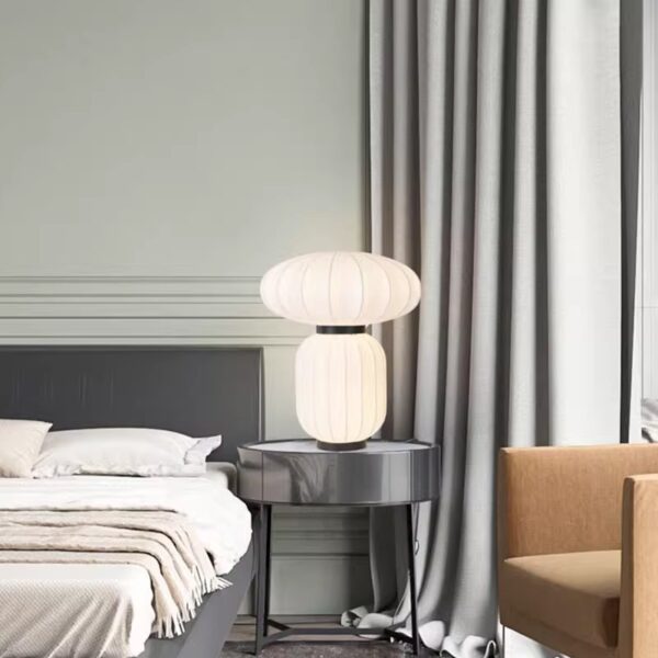 Lantern table lamp handmade silk lamp button switch decorative table lamp - 图片 3