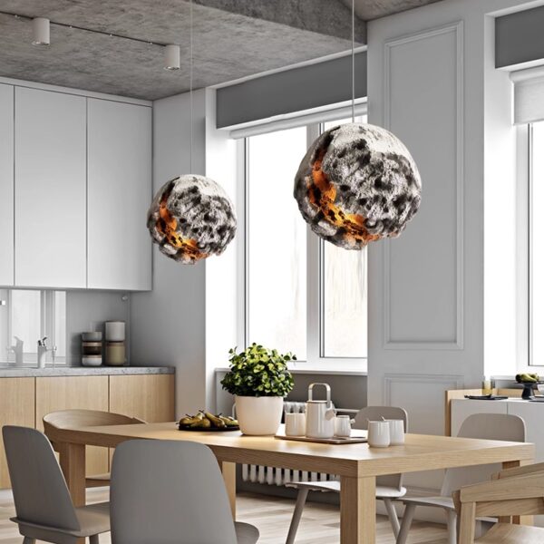 Planet Chandelier Wabi sabi Style Pendant Light - 图片 3