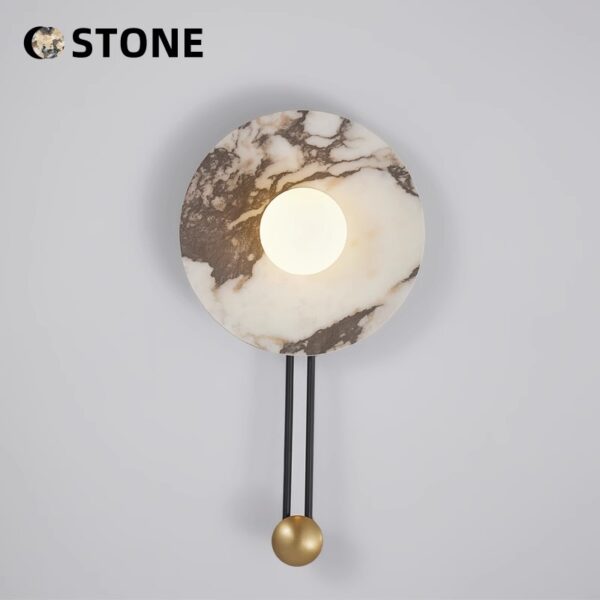 Bvlgari White Natural Stone Sconce - 图片 3