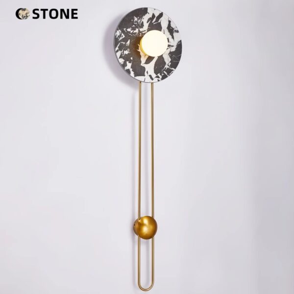 Industrial Chic Marble Wall Lighting - 图片 5
