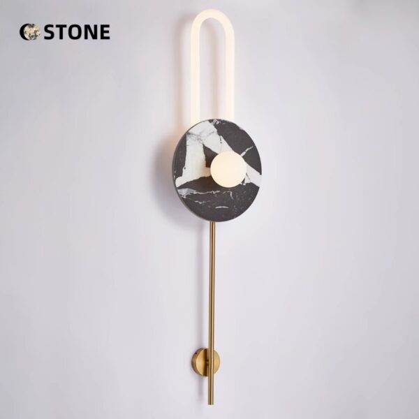 Bedroom Ambient Marble Wall Lamp - 图片 5