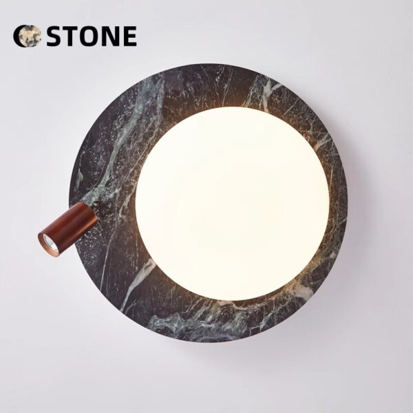 Bulgari ceiling lamp bedroom lamp natural stone lamp - 图片 3