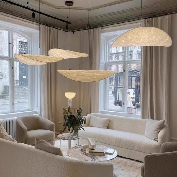 Original design silk chandelier sailboat lamp - 图片 3