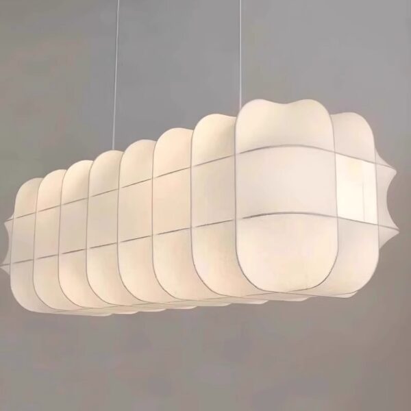 Large chandelier silk lamp restaurant lamp - 图片 3
