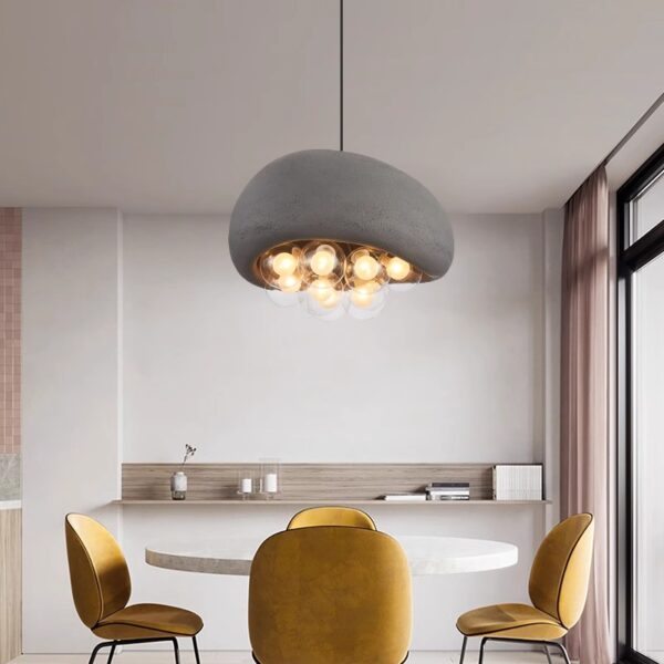 Original design Japanese Wabi - Sabi style pendant light, glass pendant light. - 图片 4