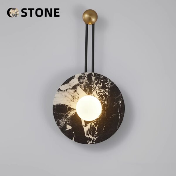 Bvlgari White Natural Stone Sconce - 图片 4