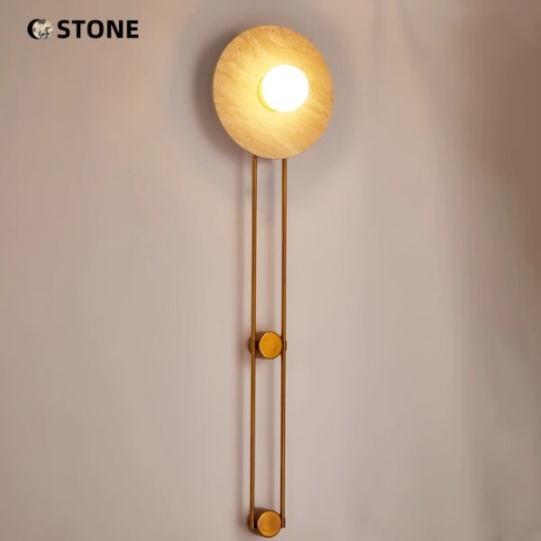 Bvlgari Grey Marble Wall Lamp - 图片 4