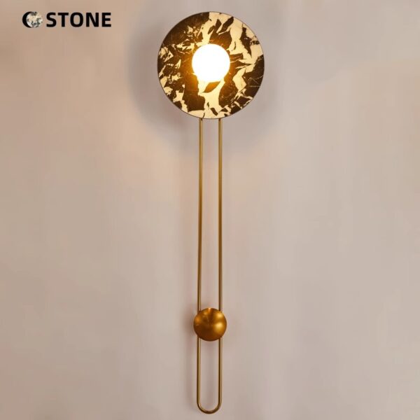 Industrial Chic Marble Wall Lighting - 图片 4