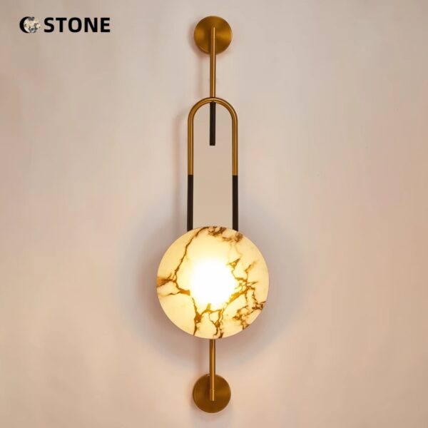 Commercial Space Custom Marble Sconce - 图片 4