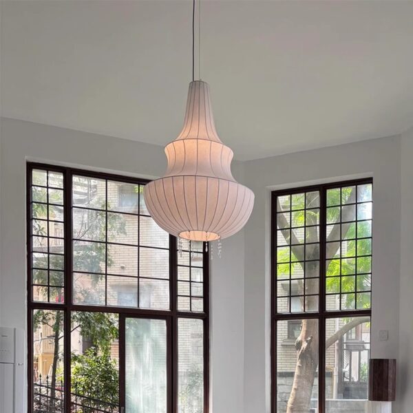 Silk Chandelier Hanging Lamp Italian style lighting - 图片 3