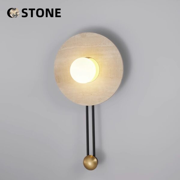Bvlgari White Natural Stone Sconce - 图片 5
