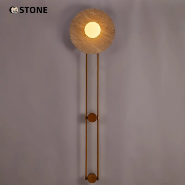 Bvlgari Grey Marble Wall Lamp - 图片 5