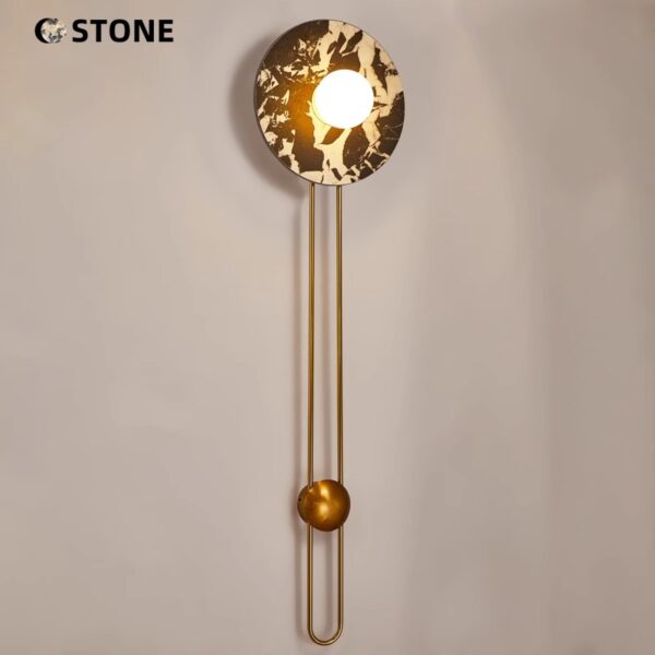Industrial Chic Marble Wall Lighting - 图片 3