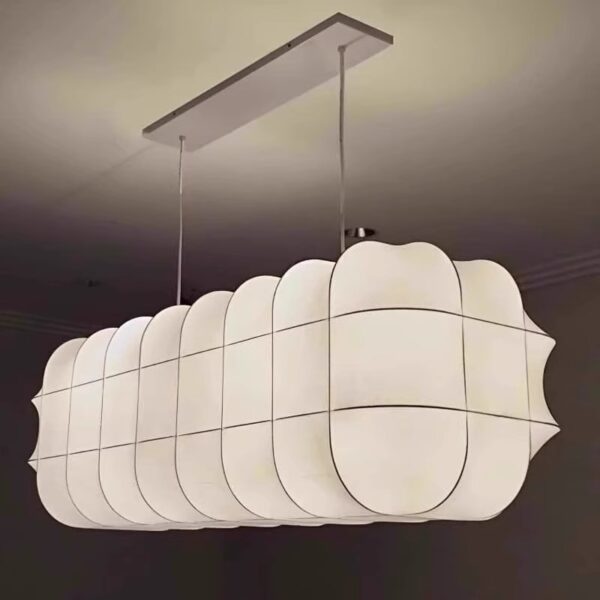 Large chandelier silk lamp restaurant lamp - 图片 5