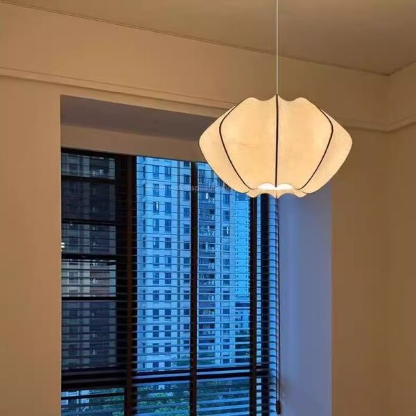 Modern And Simple Wabi Sabi Chandelier, Living Room Chandelier, Light Silk Japanese Led Chandelier, Furniture Decoration Lamp - 图片 5