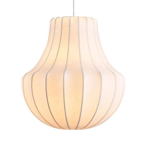 Minimalist LED Ceiling Light Handmade Silk Pendant Light