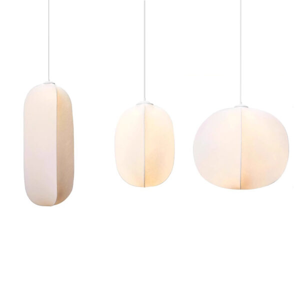 Japanese silk pendant light Lighting Factory Silk Pendant Light