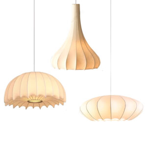 Italian Silk Cloth Pendant Lights Creative Living Room