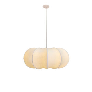 Modern Silk Pendant Light Soft Ambient Lighting Fixture