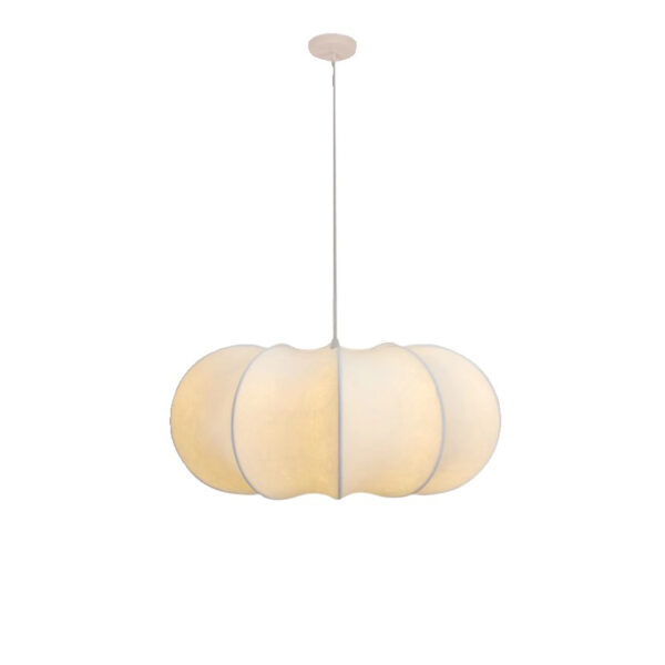 Modern Silk Pendant Light Soft Ambient Lighting Fixture