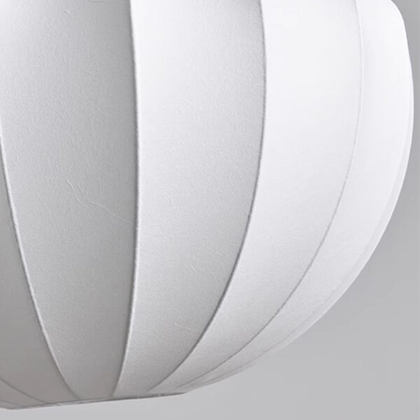 Minimalist LED Ceiling Light Handmade Silk Pendant Light - 图片 5