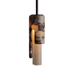 Italian Light Luxury Bulgari Marble Chandelier, Custom Art Lamp for Villa & Hotel Projects