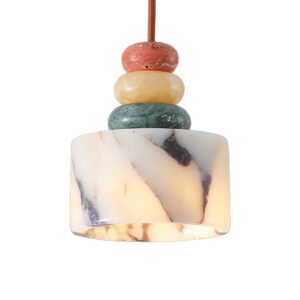 Luxury Bulgari Marble Pendant Light, Personalized Creative Art Lamp for Bedroom & Study